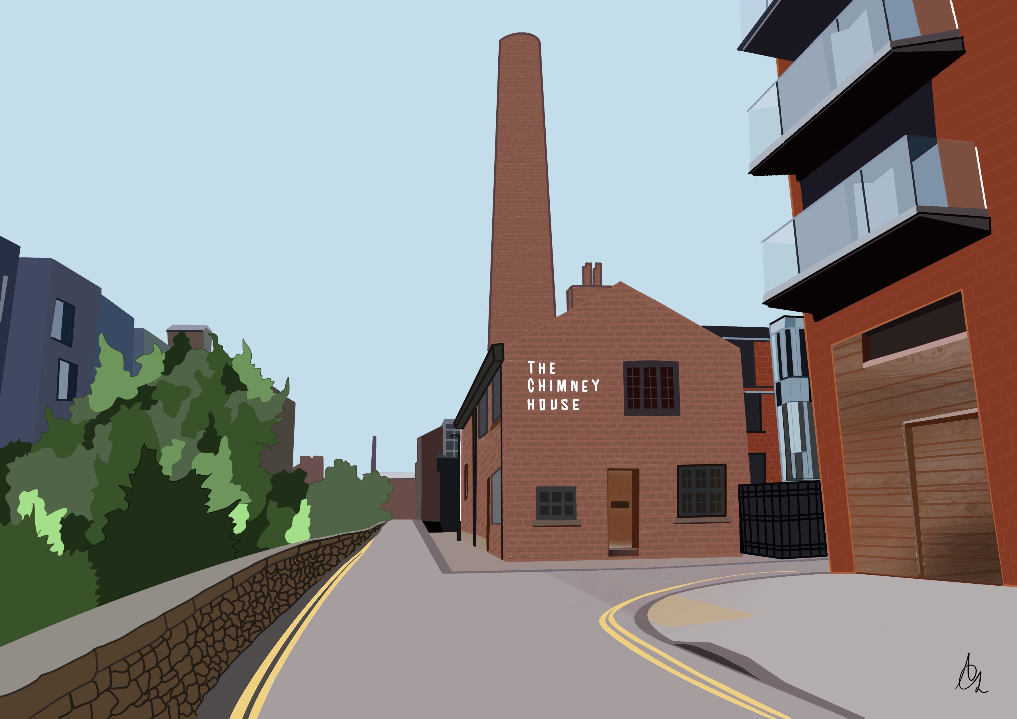 The Chimney House, Kelham Island - Sheffield Art Print