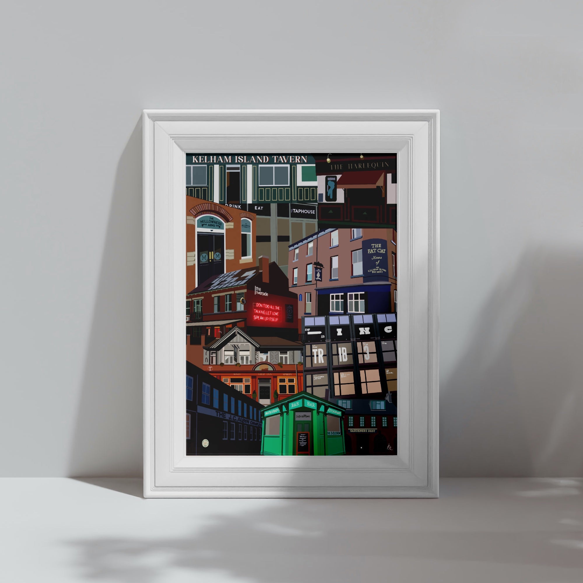 Kelham Island Pub Crawl - Sheffield Art Print