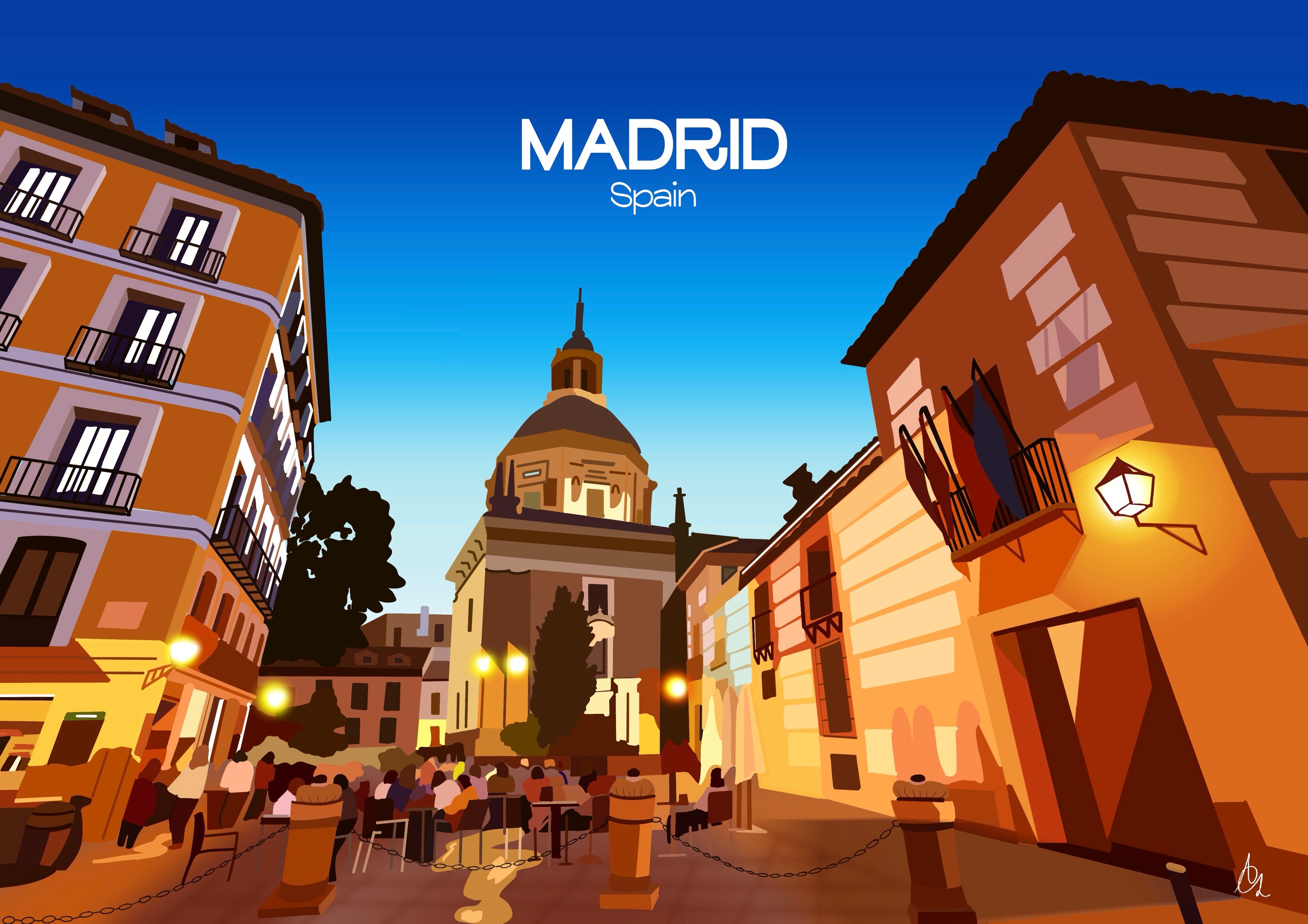 Madrid – European Art Print
