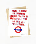 Fathers Day Card, Arsenal football