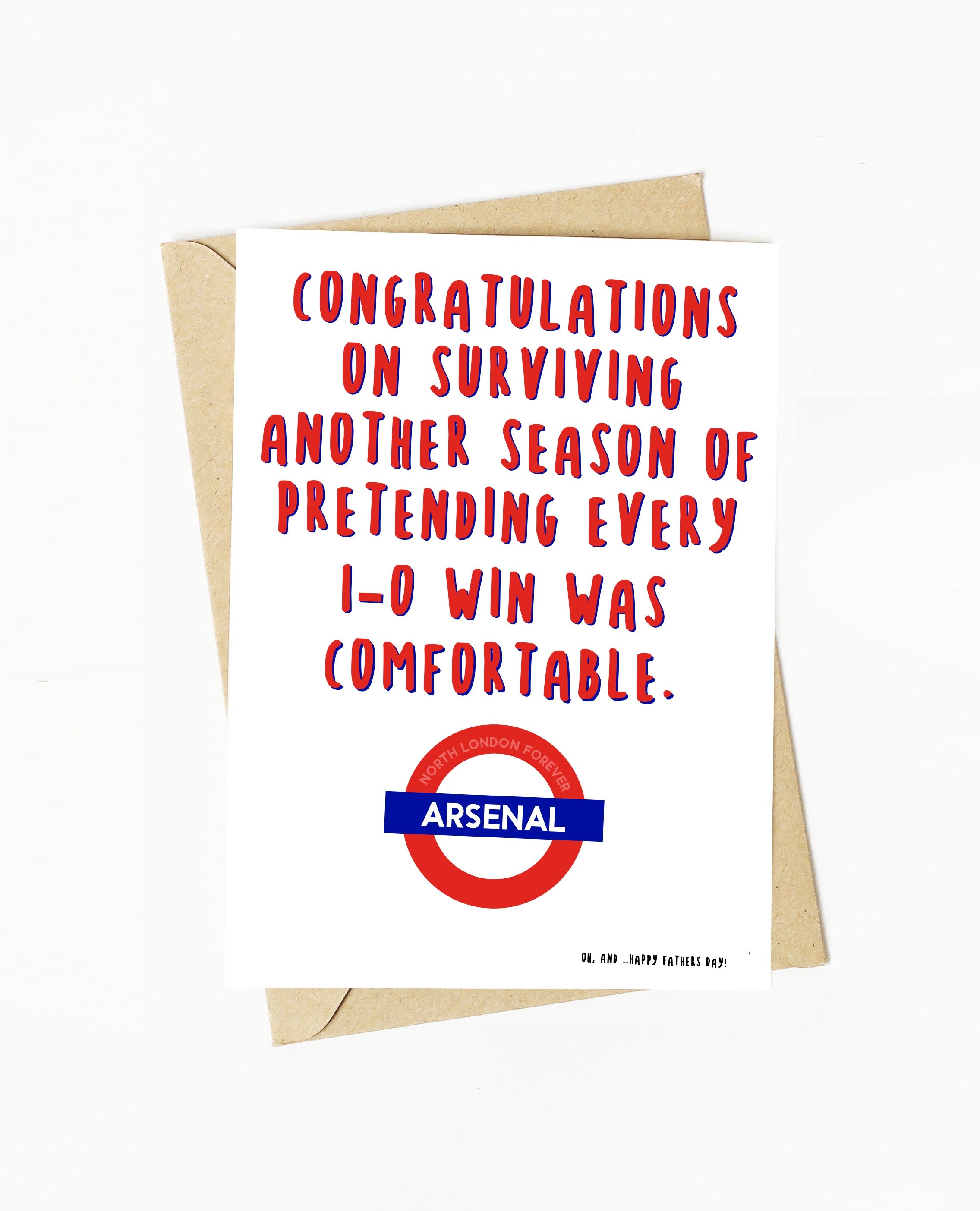 Fathers Day Card, Arsenal football