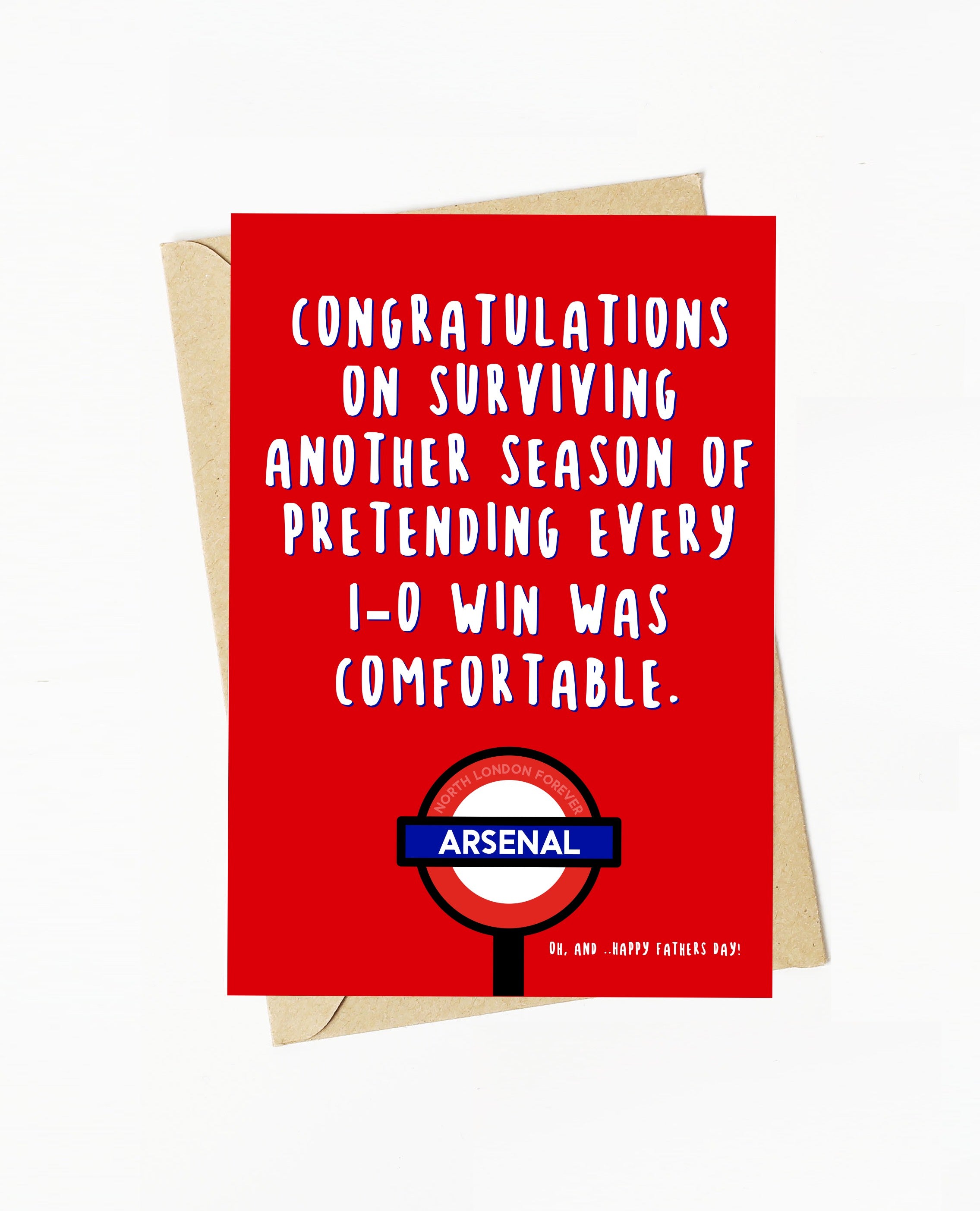 Fathers Day Card, Arsenal football